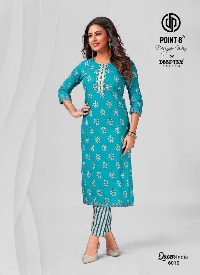 Deeptex Queen India Vol 6 Cotton Kurti With Bottom Catalog